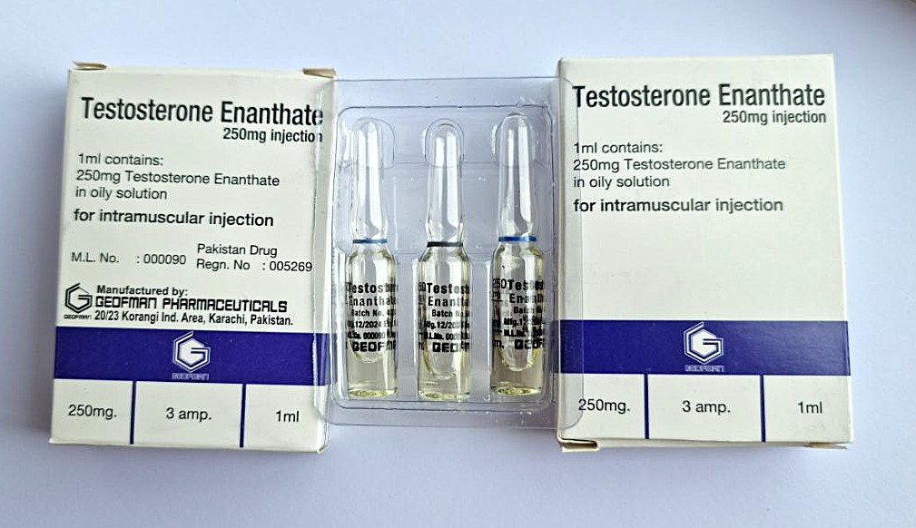 10 x Geofman Testosterone Enanthate Pharma Grade Amps